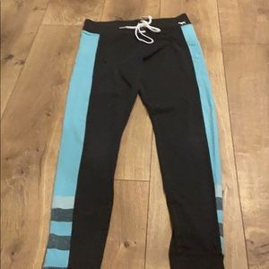 blue and dark gray leggings, light use, breathable